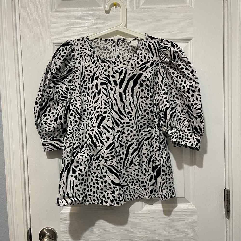 H&M Zebra Print Blouses